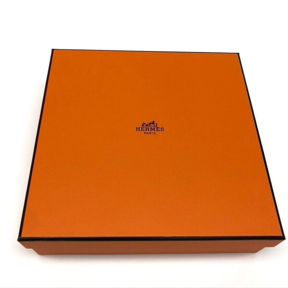 Authentic Hermes Square Orange Storage Gift Box Empty 2x7.5x7.5 Small